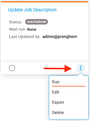Automation Run from Menu