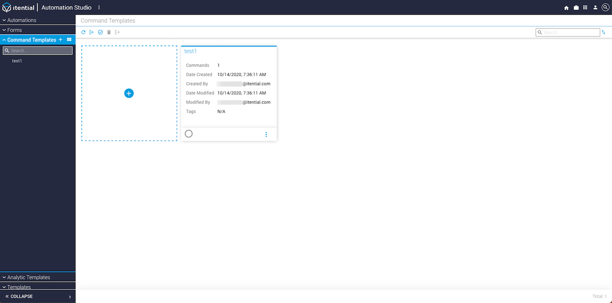 New Command Template