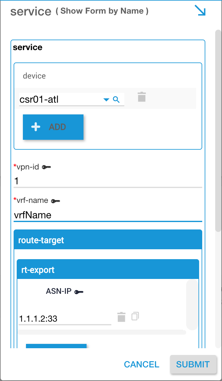 Service Form From Workflow Example