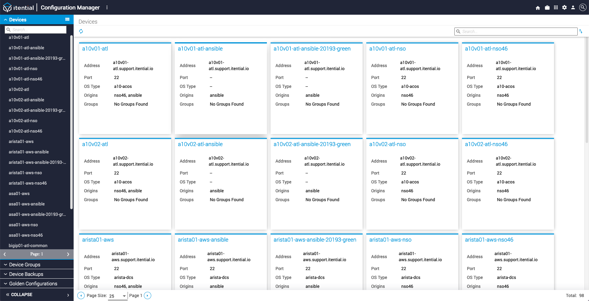 Devices View