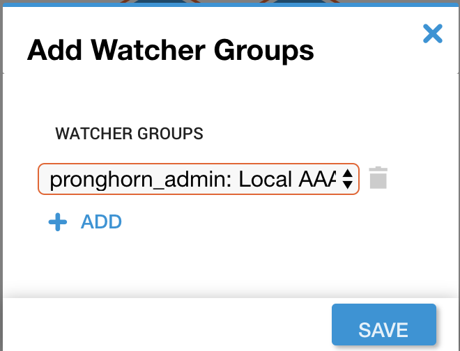 Add Watcher Groups