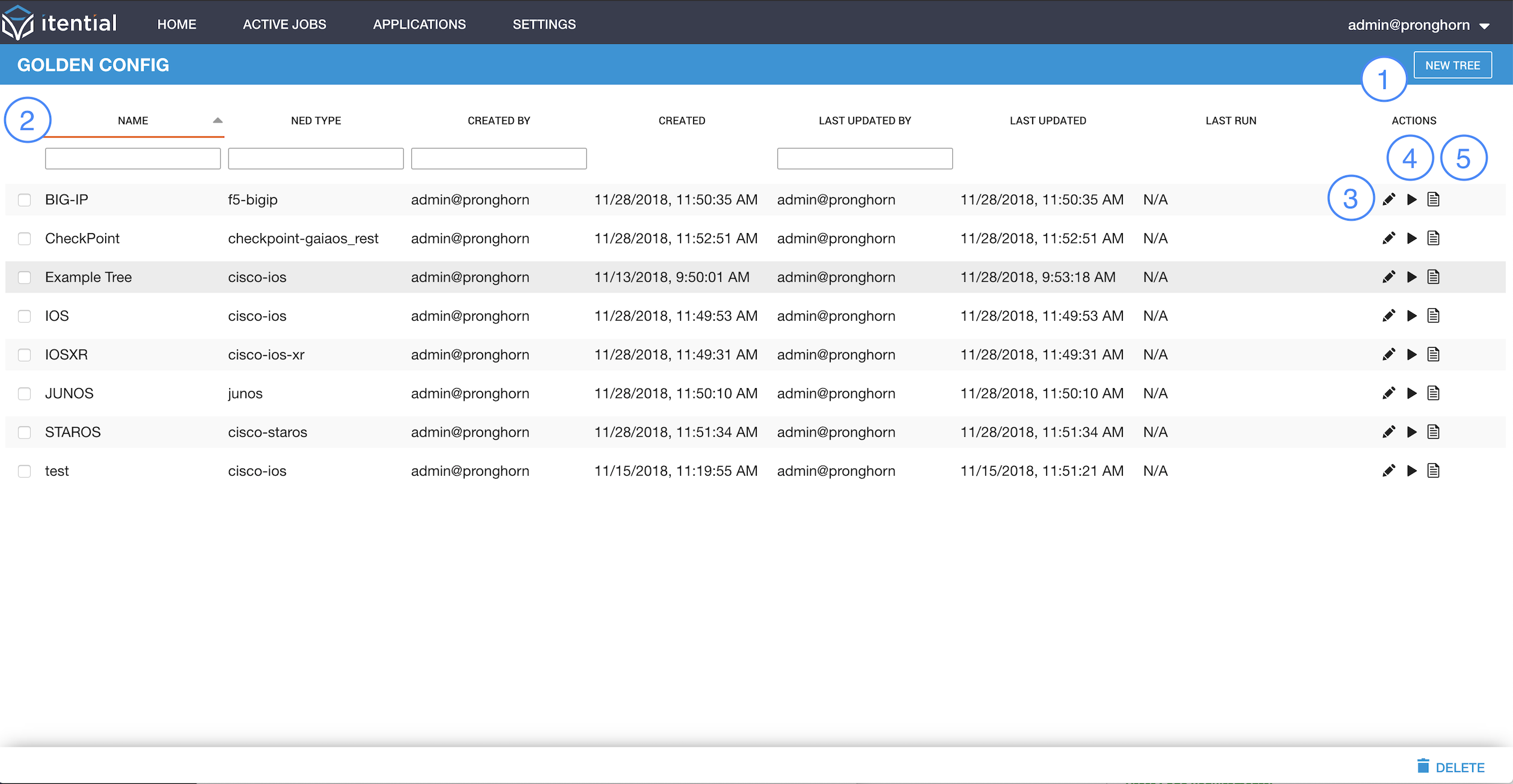 Golden Config UI