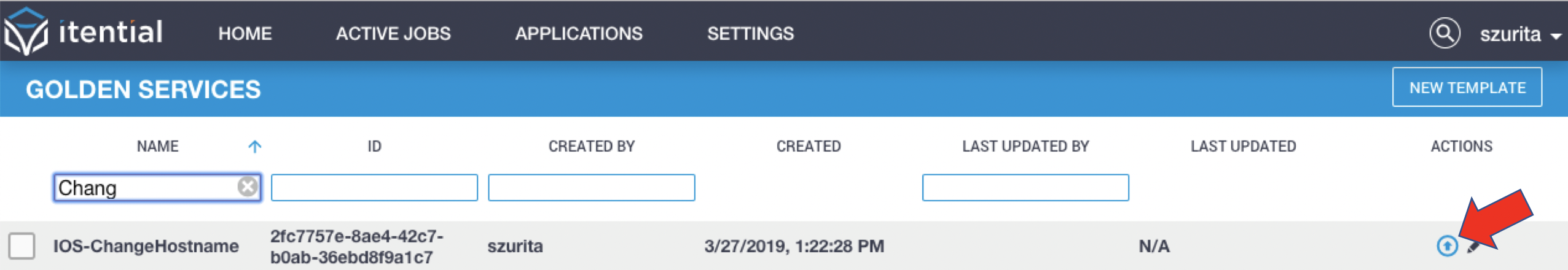 Export Button