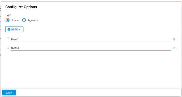 Editor Static Options