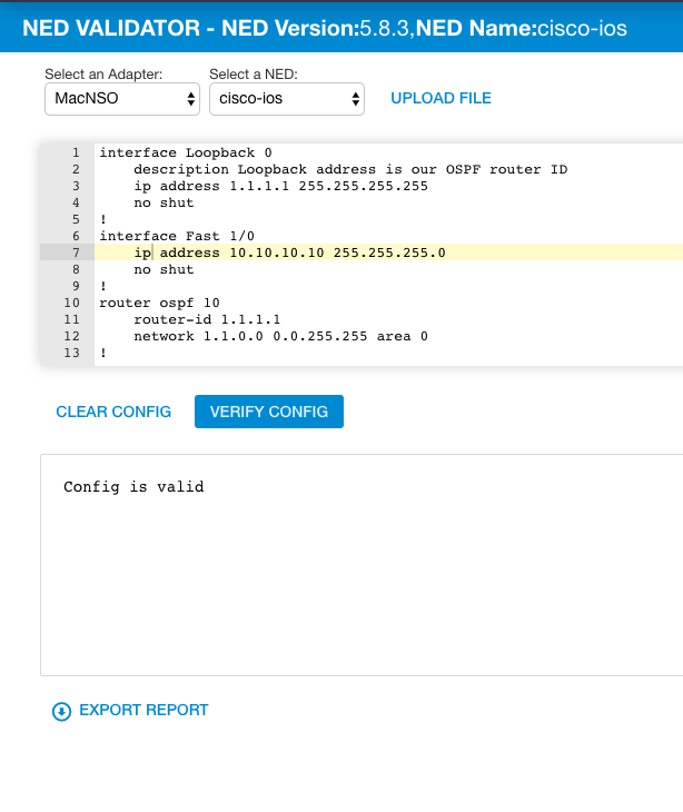 Validation Result