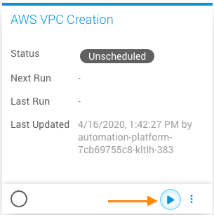 Automation Run from Menu