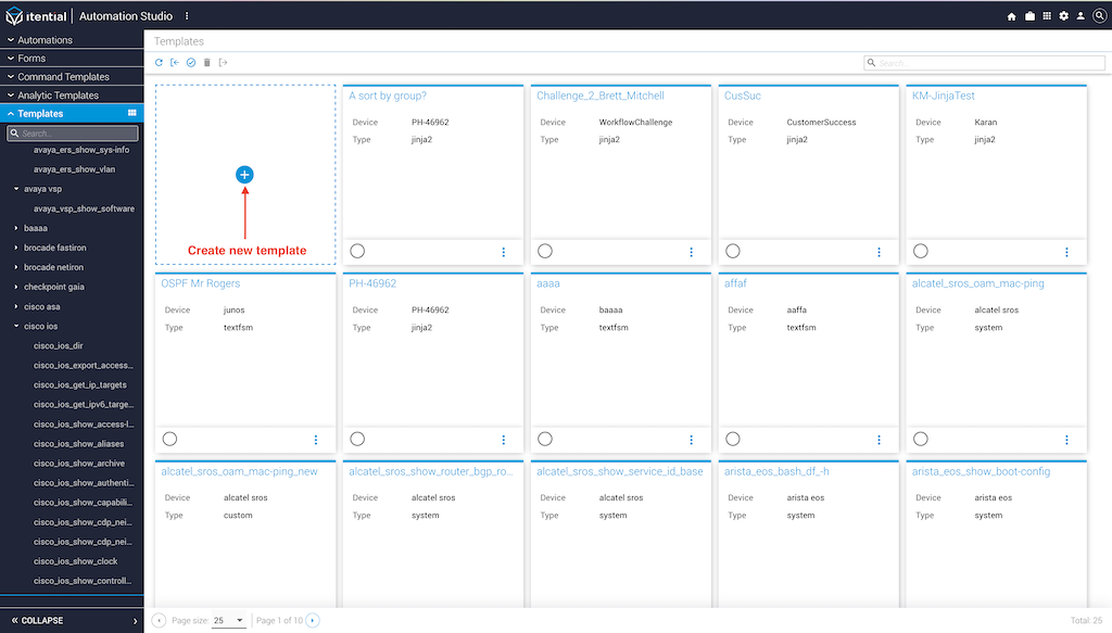 Create templates