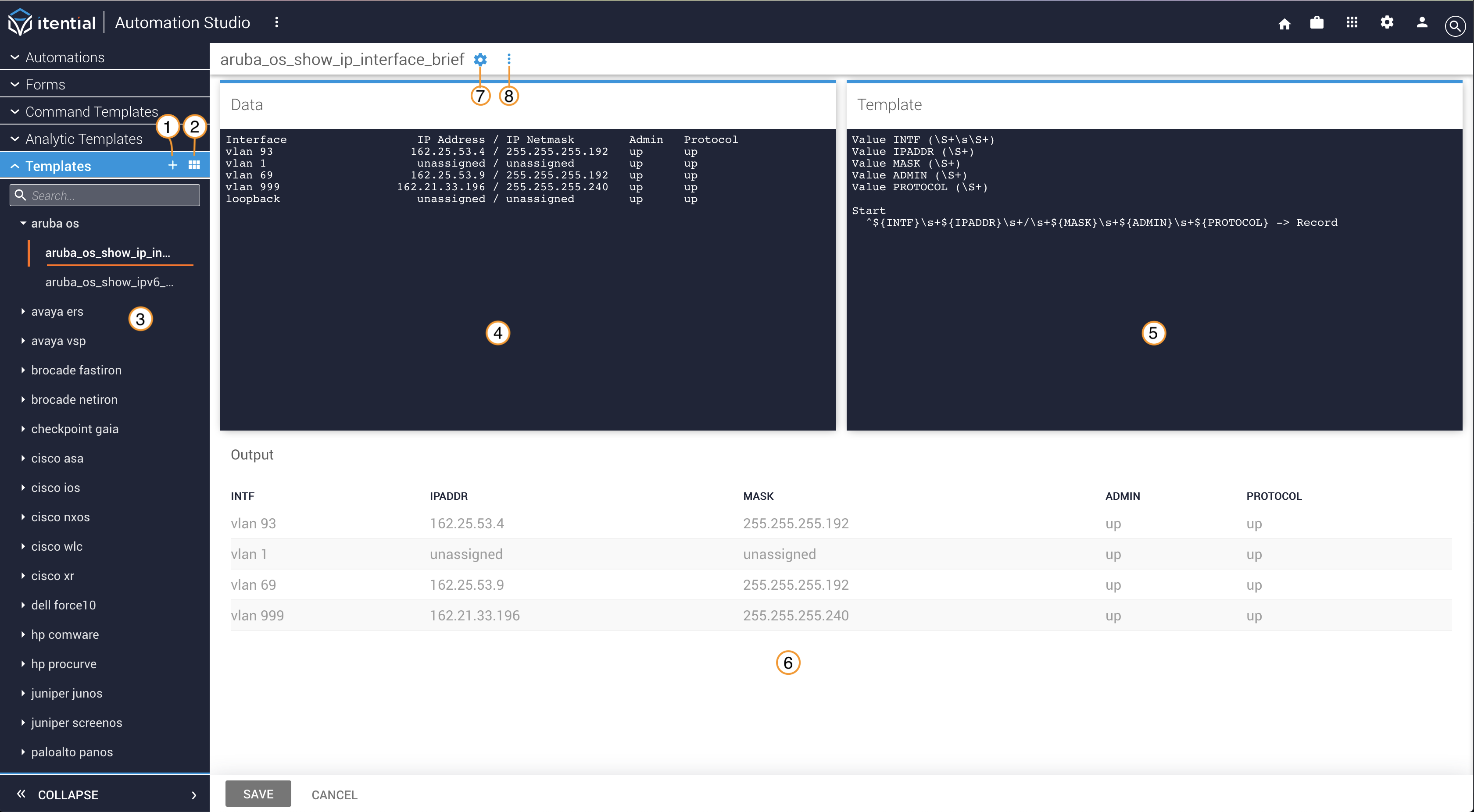 Main UI overview