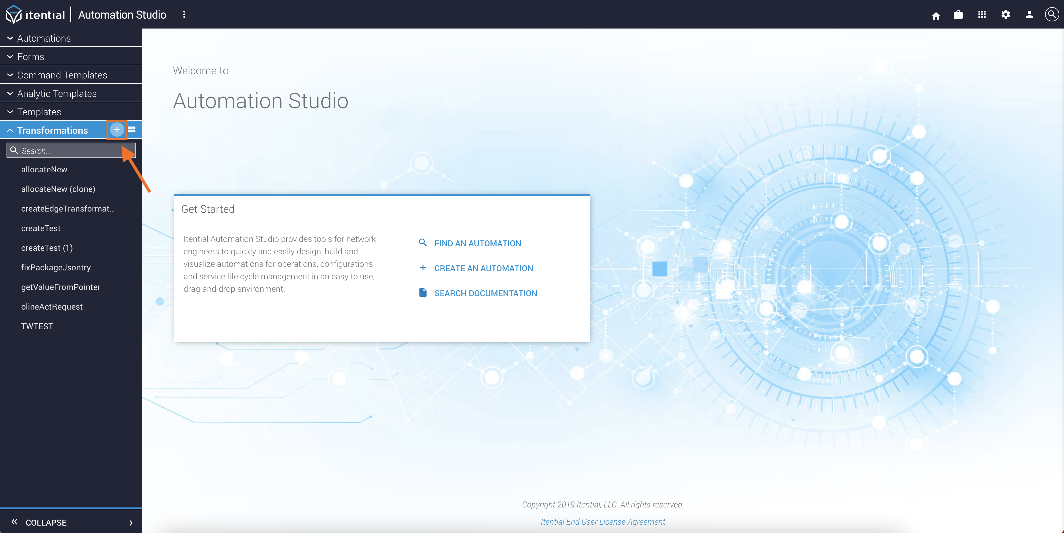 Search Create New