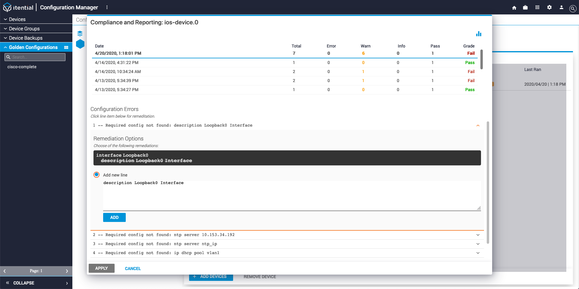 Compliance Issue