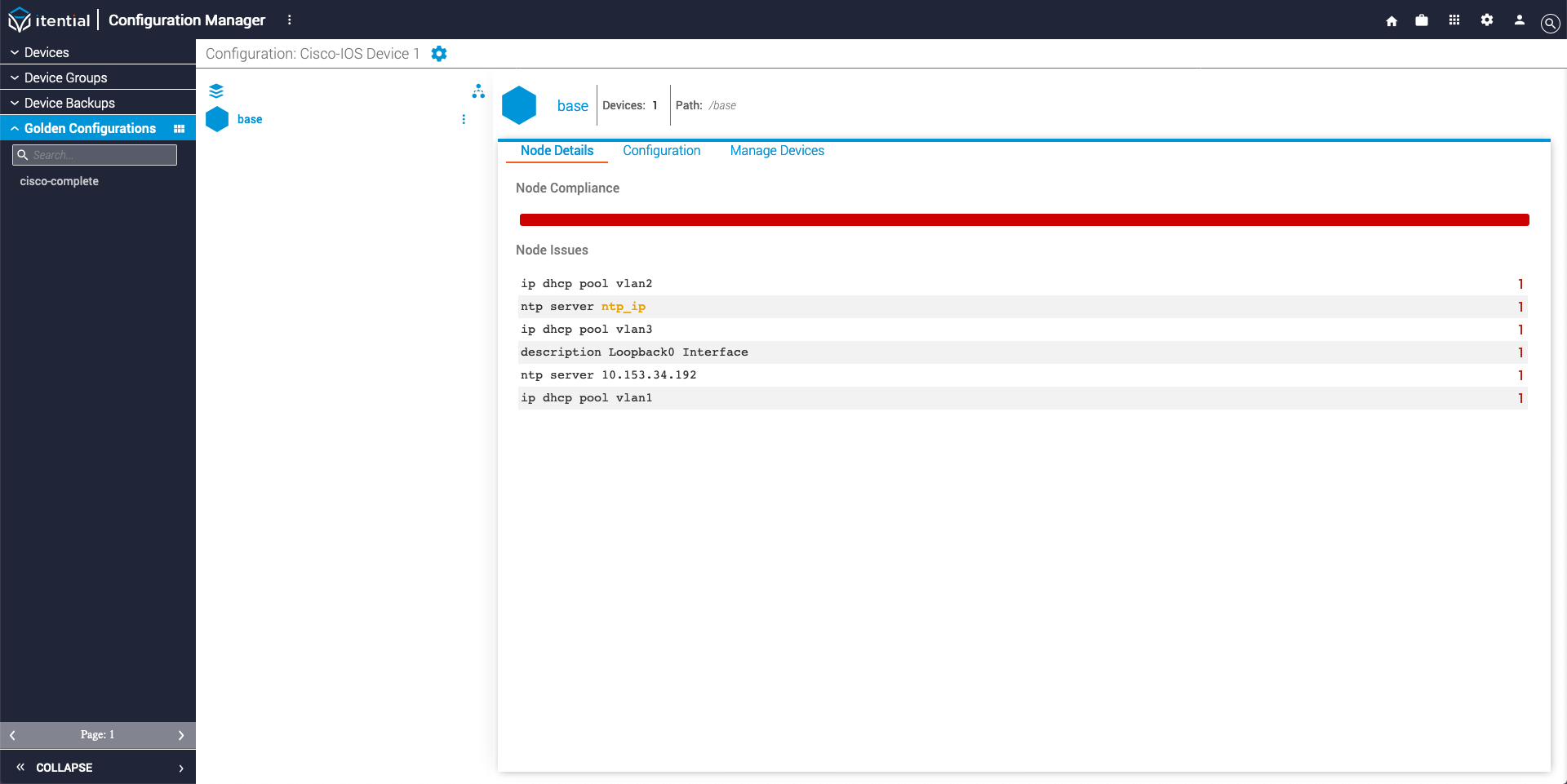 Configuration Tree