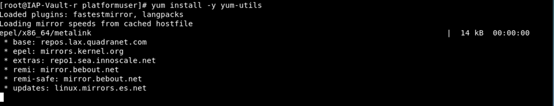 Install command