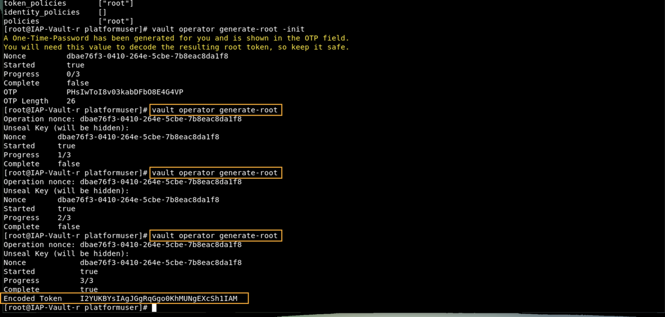 Get encoded key