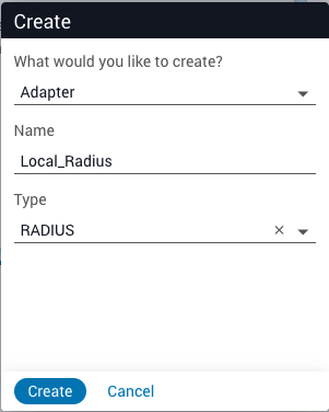 Enter Adapter Info
