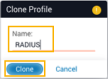 Enter name for new profile
