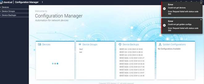 Config Manager Errors