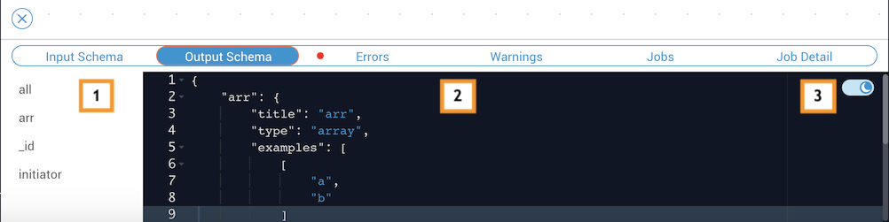 Output schema
