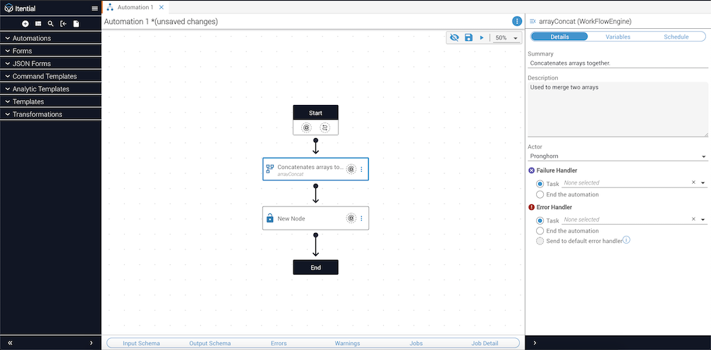 Walk-through: Assigned arrayConcat