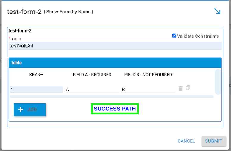 Successful Validation Path