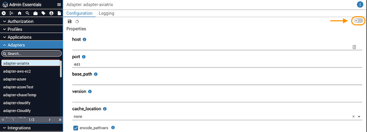 Adapter Configuration