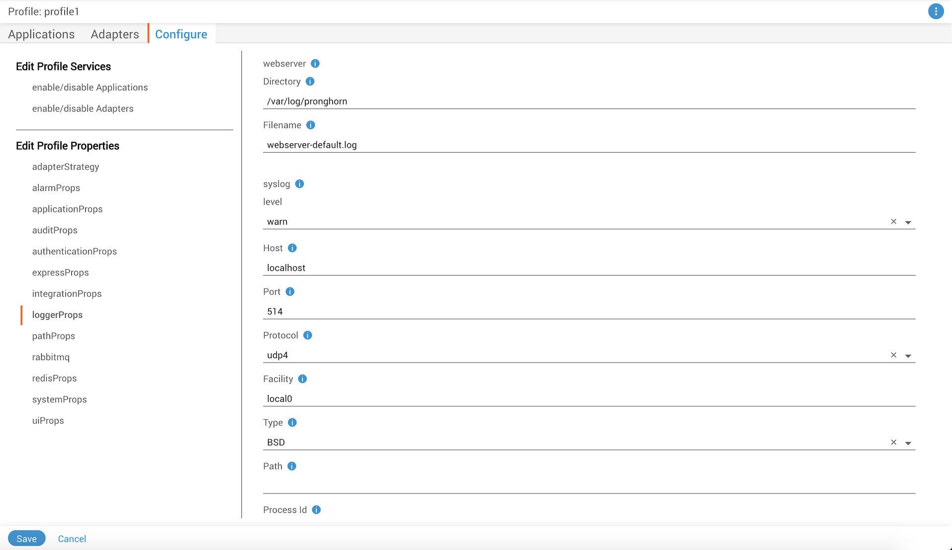 Web Server Properties