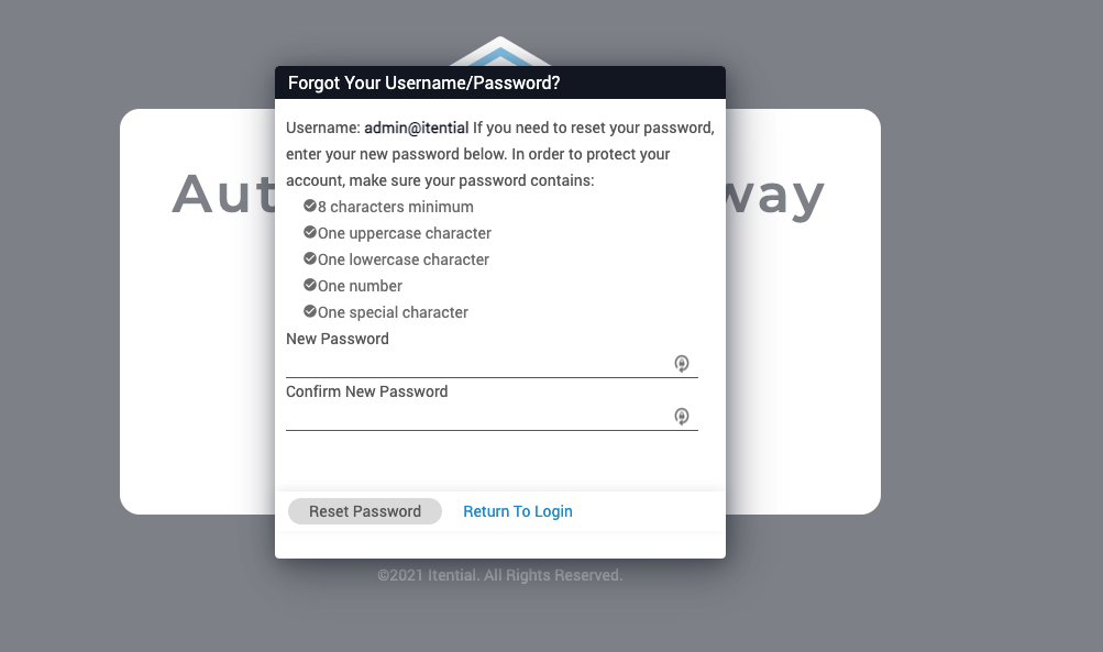 Username Recovery