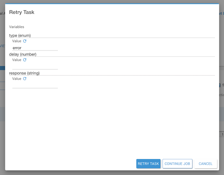 Retry Dialog