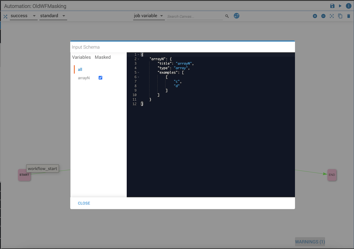 Job Var Masking Example